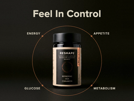 benefits of reshape include healthy glucose levels, metabolism, energy and appetite control